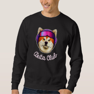 Retro Akita Inu Club Dog Cool Puppy Men Women Kids Sweatshirt
