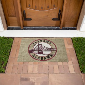 Retro Alabama Bridge Stamp Doormat