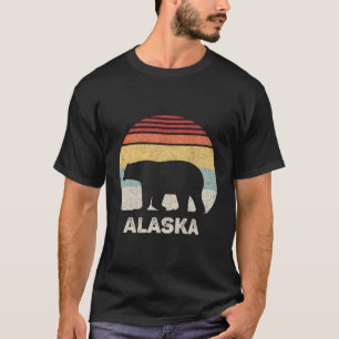 Retro Alaska Bear Shirt Funny Vintage Alaska Souve