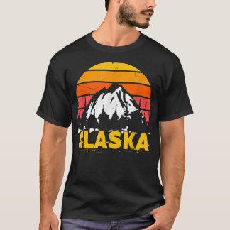 Retro Alaska MountainVintage Alaskan  T-Shirt