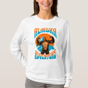 Retro Alaska Sasquatch Mountain Adventure T-Shirt