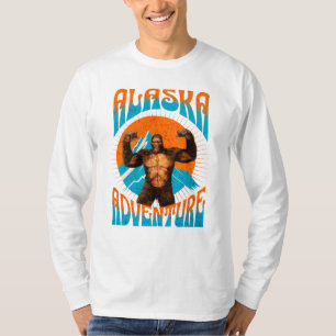 Retro Alaska Sasquatch Mountain Adventure T-Shirt