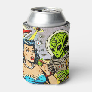 Retro Alien Science Fiction Comics Can Cooler