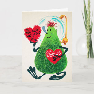 Retro Alien Valentine's Day Card