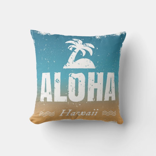 Retro Aloha Hawaii Cushion (Front)