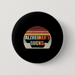 Retro Alzheimers Dementia Alzheimer Disease Awaren 6 Cm Round Badge