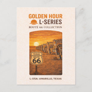 Retro Amarillo Texas Route 66 Landmark Holiday Postcard