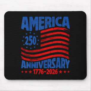Retro America 250th Anniversary 1776 2026 USA Mouse Pad