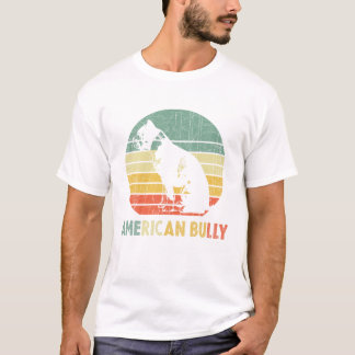 Retro American Bully T Shirt Pitty Pitties Bulldog