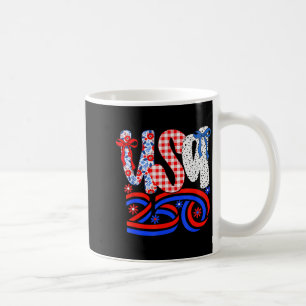 Retro American Coquette Bow 250 Flag Tee, 4th Of J Coffee Mug