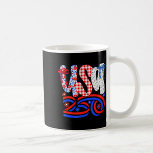 Retro American Coquette Bow 250 Flag Tee, 4th Of J Coffee Mug