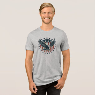 Retro American Eagle Tri-Blend Shirt
