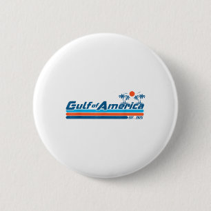 Retro American Flag Beach 6 Cm Round Badge