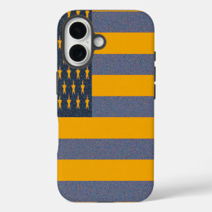 Retro American Flag  iPhone 16 Case