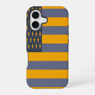 Retro American Flag iPhone 16 Case
