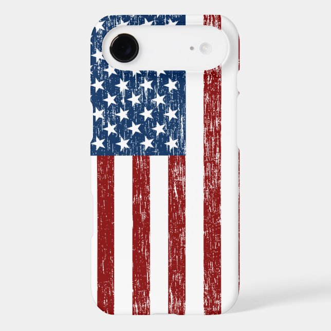 Retro American Flag iPhone Case (Back)