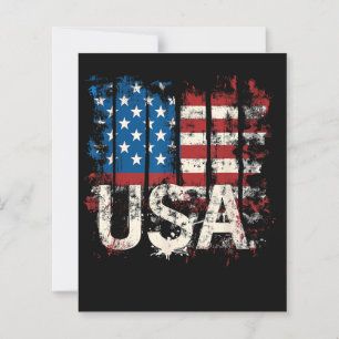 Retro American Flag USA 4th of July