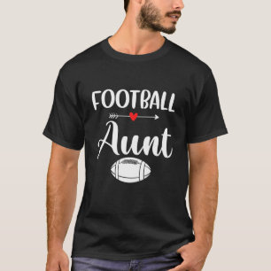Retro American Football Aunt Funny Sports Football T-Shirt