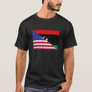 Retro American Libya Flag Men Women Kid Patriotic T-Shirt