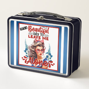Retro American Pinup_ It's a Beautiful Day  Metal Lunch Box