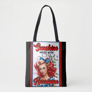 Retro American Pinup_ Sunshine Mixed  Tote Bag