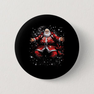 Retro American Santa Clause Vintage Christmas #6 6 Cm Round Badge