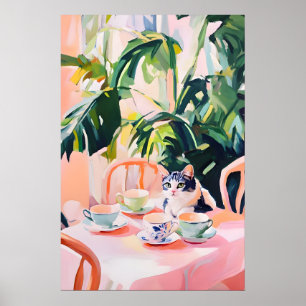 Retro American Shorthair Poster, American Poster