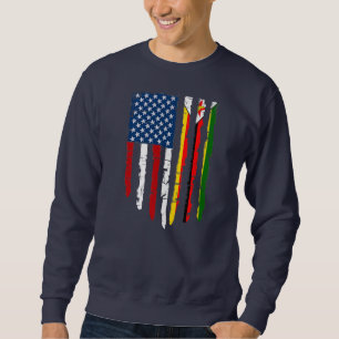 Retro American Zimbabwe Flag Men Women Patriotic  Sweatshirt