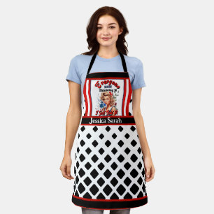 Retro Americana Pinup_ I Just Said It Apron