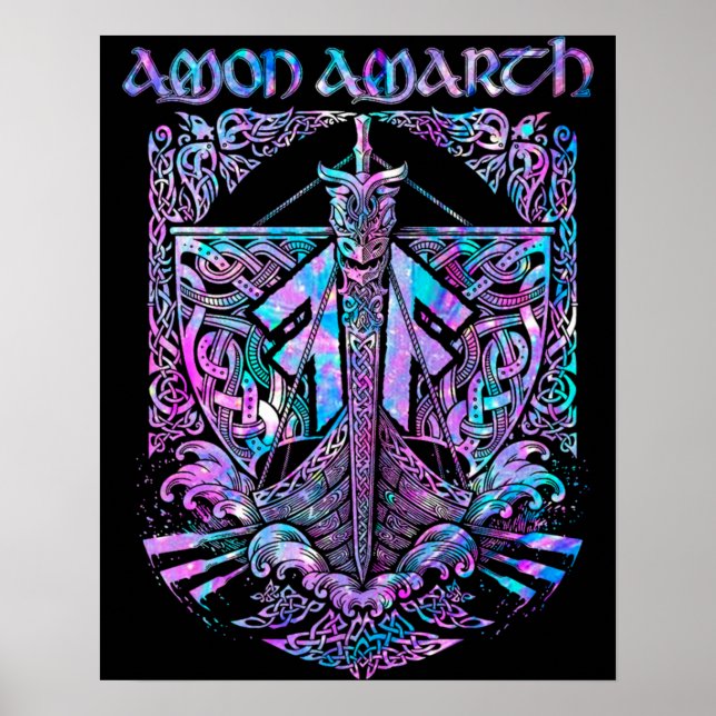Retro Amon Amarth Fan Art Classic Gift Poster (Front)