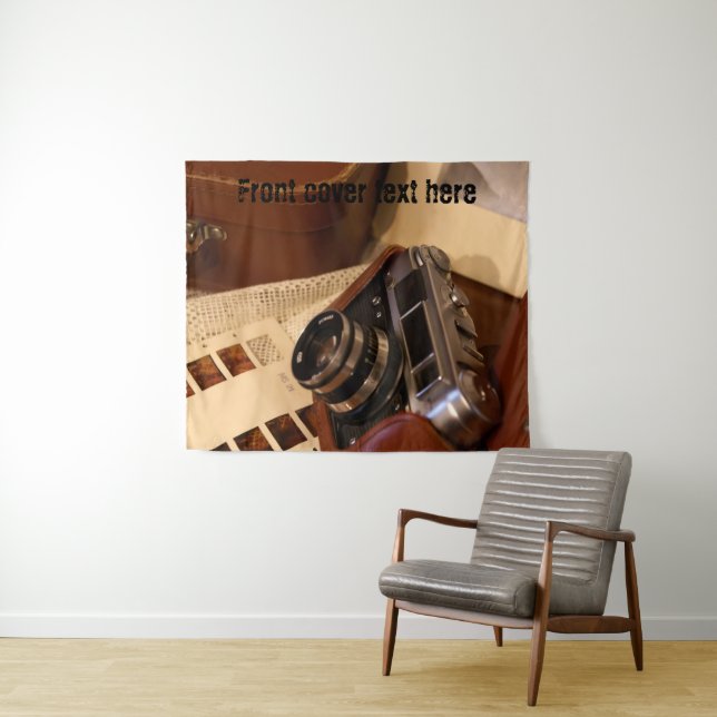 Retro analogue Photo Camera Tapestry (In Situ (Horizontal))