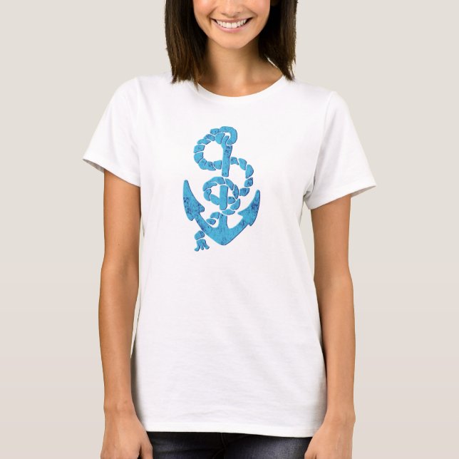 Retro Anchor with Rope T-Shirt (Front)