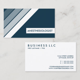 retro ANESTHESIOLOGIST Business Card