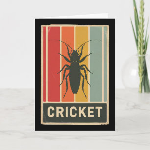 Retro Animal Insect Lovers Vintage Cricket Card