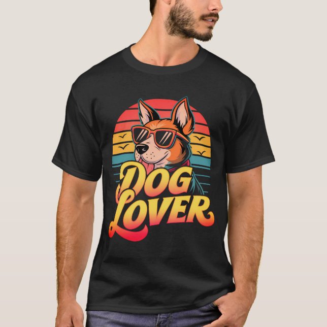 Retro Animal Lover Vibes T-Shirt (Front)