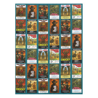 Retro Animal Movie Poster Parodies Tablecloth