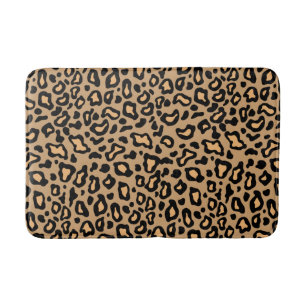 Retro Animal Print Leopard Bath Mat Bathroom Rug