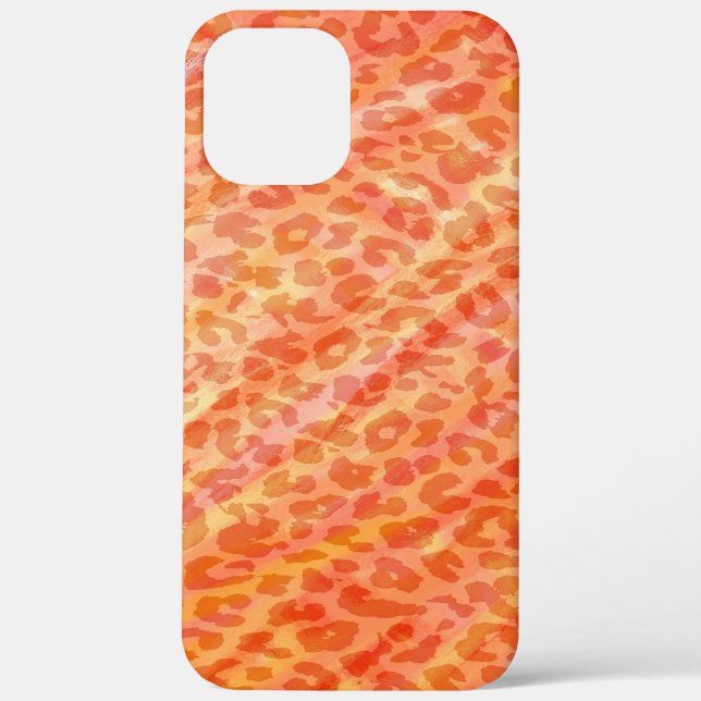 Retro animal print texture of leopard #2 Case-Mate iPhone case (Back)