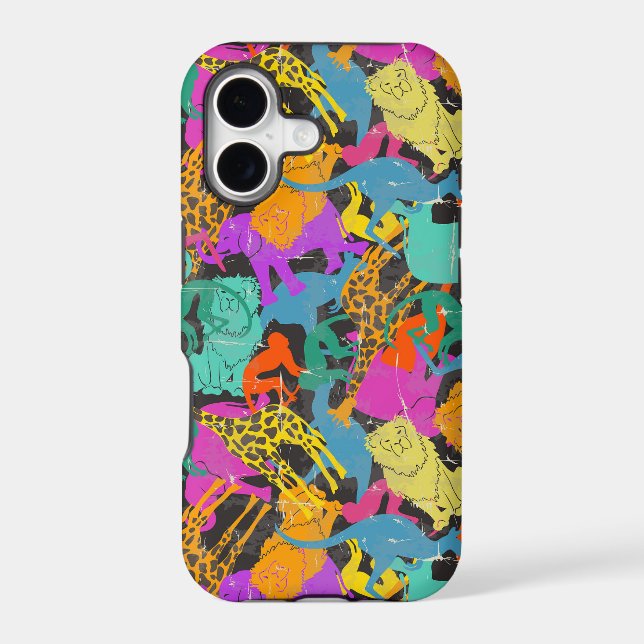 Retro Animal Silhouettes Pattern (Back)