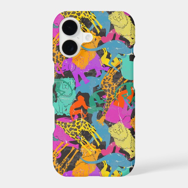 Retro Animal Silhouettes Pattern (Back)