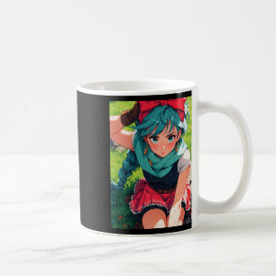 Retro Anime Girl Fantasy Adventurer Brave Explorer Coffee Mug