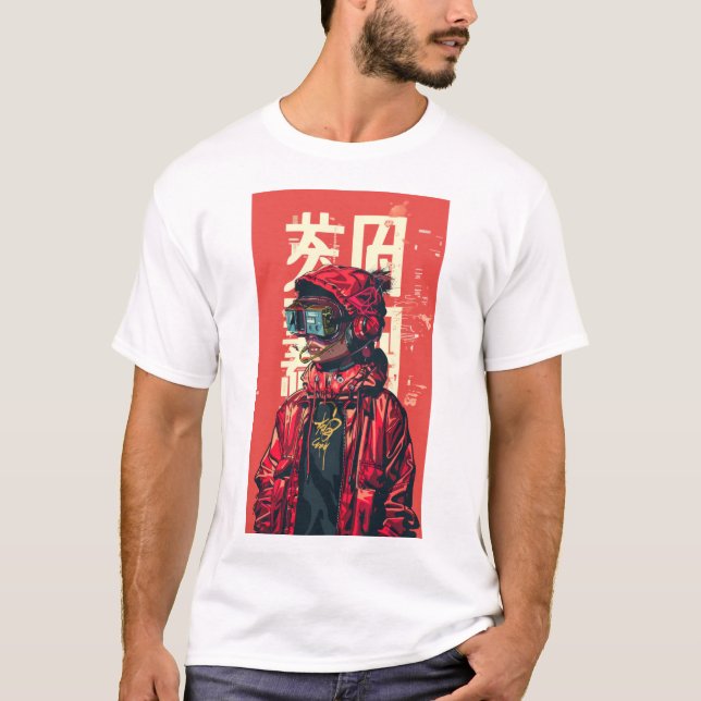Retro Anime MPC Music Player Billboard T-Shirt (Front)