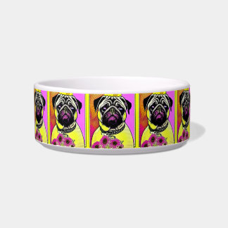 Retro Anime Pug Bowl