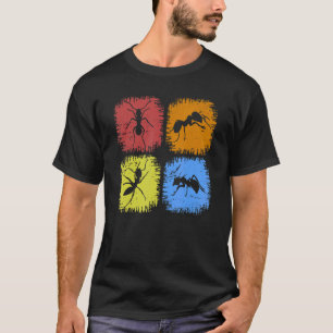 Retro Ant Animal Grunge Insect Zoo Entomologist Vi T-Shirt