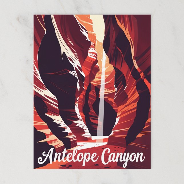 Retro Antelope Canyon Southwest Travel Postcard (Creator Uploaded)