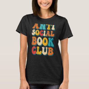Retro Anti Social Book Club Readers T-Shirt