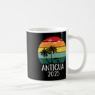 Retro Antigua 2025 Family Trip Group Vacation Matc Coffee Mug