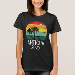 Retro Antigua 2025 Family Trip Group Vacation Matc T-Shirt