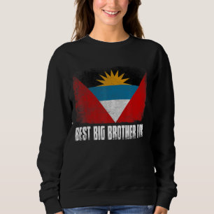 Retro Antigua And Barbuda Flag Best Big Brother Ev Sweatshirt