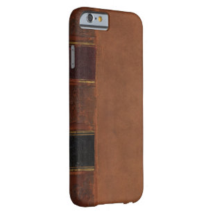 Retro Antique Book, faux leather bound brown Barely There iPhone 6 Case